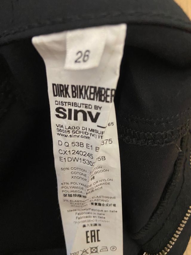 Pantaloni in raso Dirk Bikkembergs