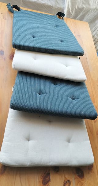 4 cojines para sillas