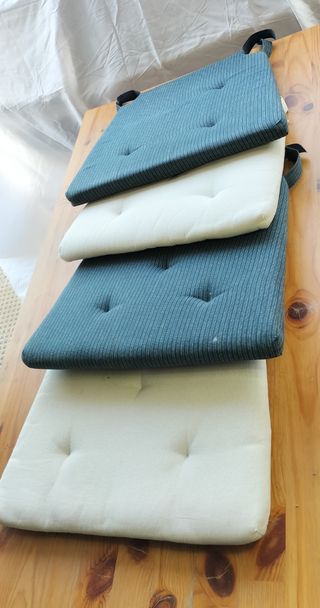 4 cojines para sillas