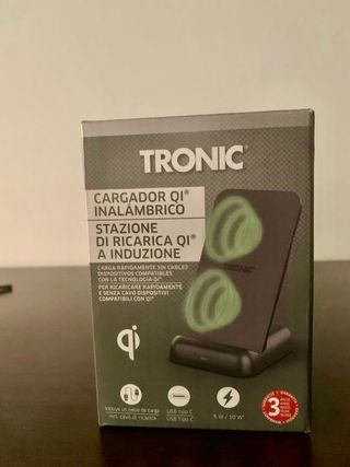 cargador inalambrico con soporte