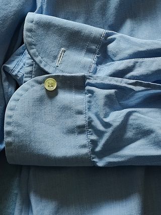 Camicia uomo cotone azzurra