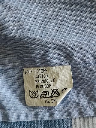 Camicia uomo cotone azzurra