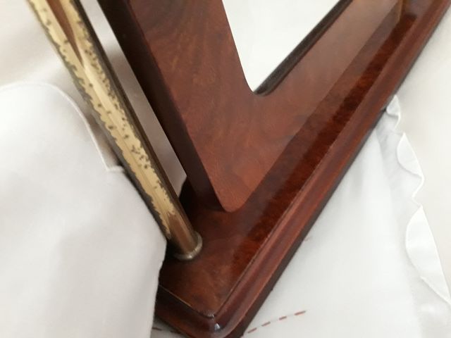 Espejo antiguo madera espejo biselado