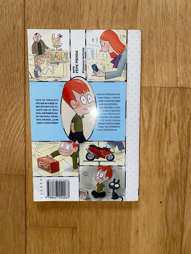 Pepe piensa...¡Cómprame la moto roja !