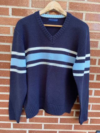 jersey de cuello en pico de tommy