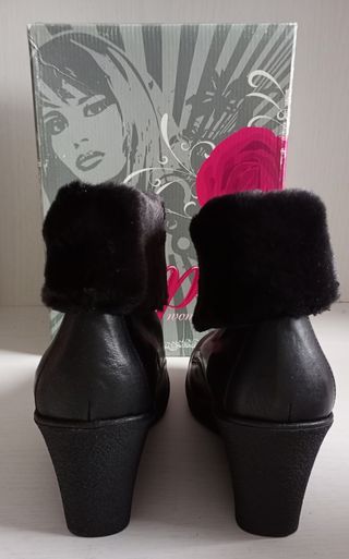 Botines piel negros Alpe - Talla 41