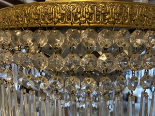 Lampadario Antico Cristalli Murano a cascata