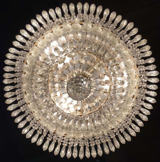Lampadario Antico Cristalli Murano a cascata