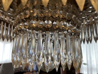 Lampadario Antico Cristalli Murano a cascata