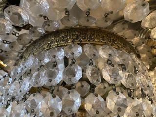Lampadario Antico Cristalli Murano a cascata