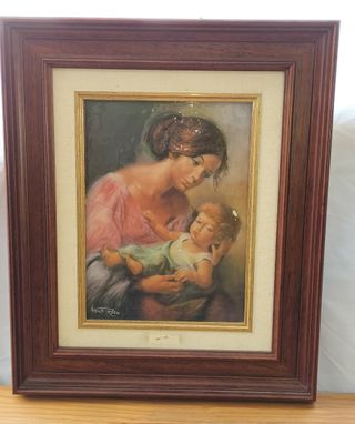 Cuadro maternidad en relieve 