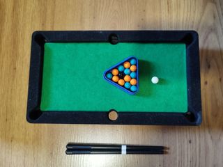Juego de mesa de billar
