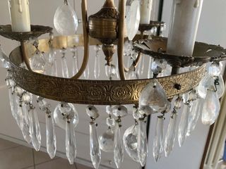 Lampadario Antico Cristalli Murano