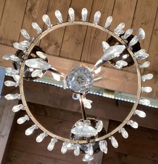 Lampadario Antico Cristalli Murano