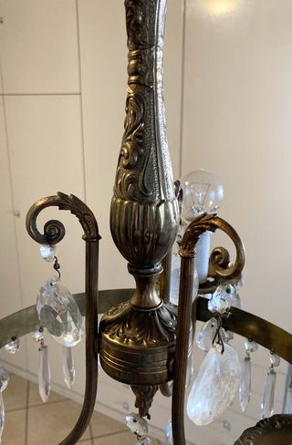 Lampadario Antico Cristalli Murano