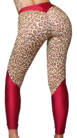 Leggings Handmade Leopard Pole Dance
