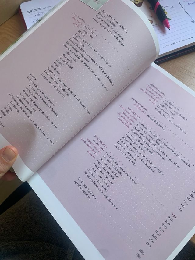 Libro organizar - preparativos boda “sí quiero”