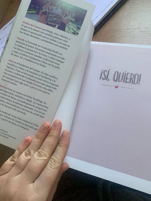 Libro organizar - preparativos boda “sí quiero”