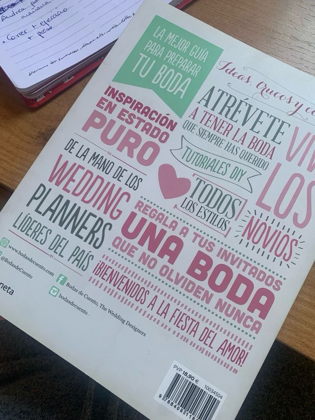 Libro organizar - preparativos boda “sí quiero”