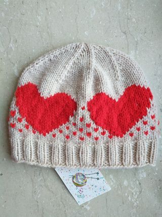 Cappello Berretto a cuori sombrero san valentino