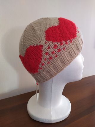 Cappello Berretto a cuori sombrero san valentino