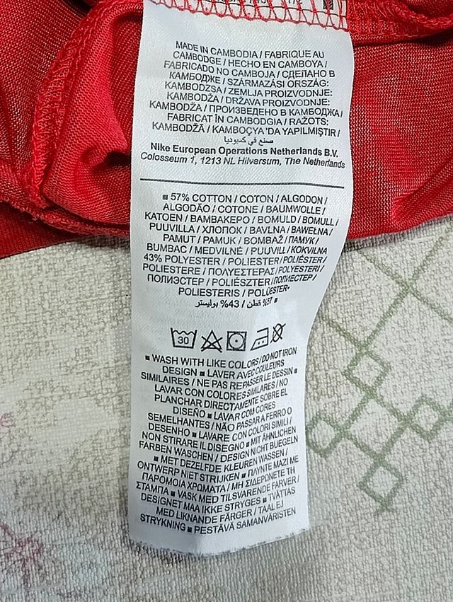 T-shirt dri-fit Jordan uomo rossa