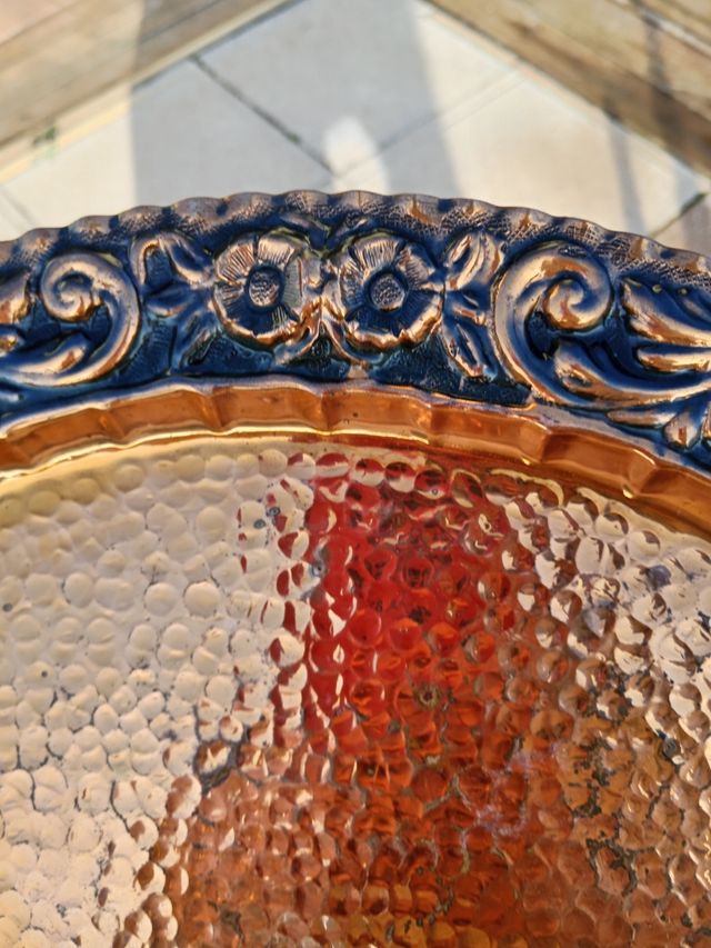 Piatto ovale in rame