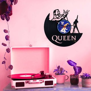 Reloj de Disco de Vinilo de Freddie Mercury Queen