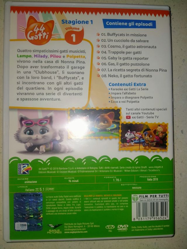 DVD 44 gatti