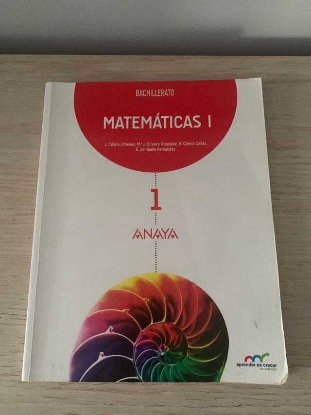 Libro matematicas bachillerato 1