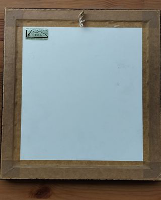 Cuadro cosido a mano letra H