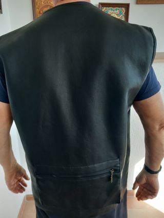 Chaleco piel hombre