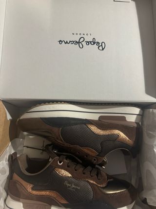 zapatillas marrones pepe jeans