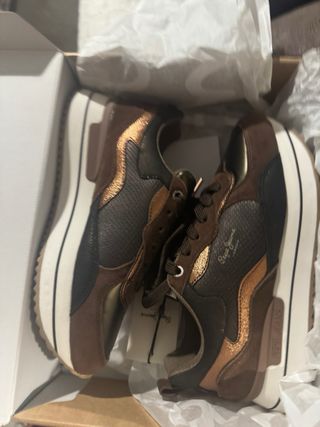 zapatillas marrones pepe jeans
