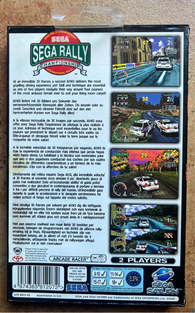 Sega Rally Championship - Sega Saturn