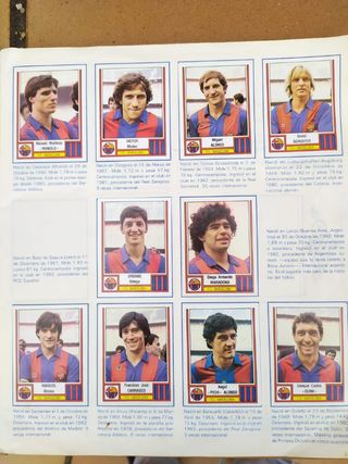 Fútbol 83 Álbum Cromos completo