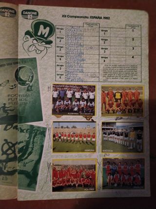 Fútbol en acción Colección de cromos
