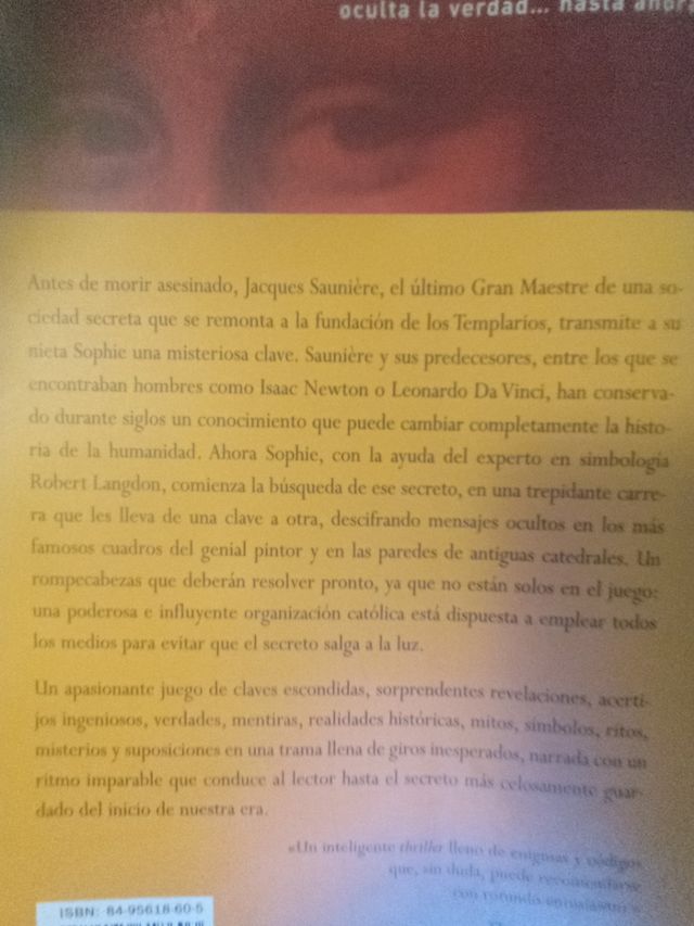 Libro el código da vinci