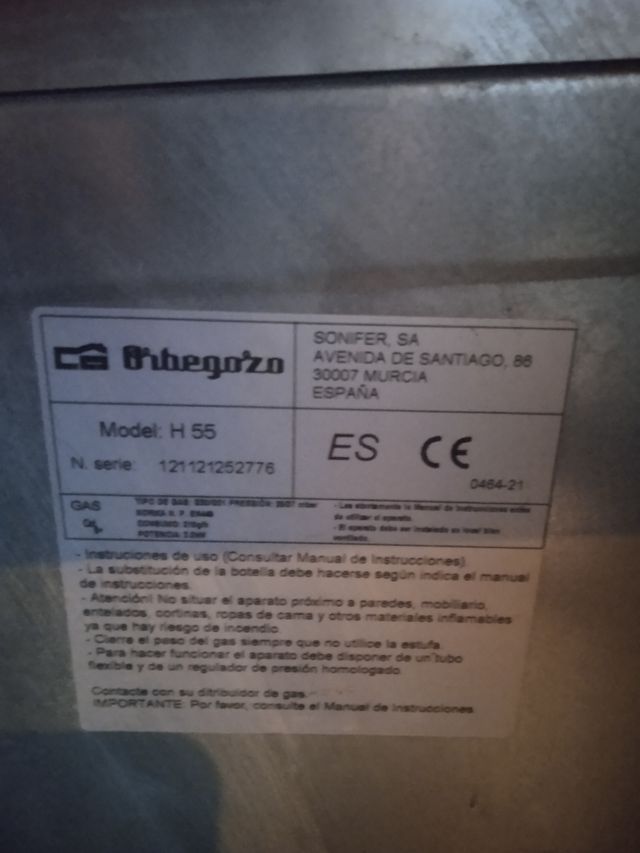 Estufa catalítica orbegozo