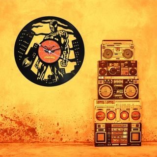 Reloj de Disco de Vinilo de Spiderman