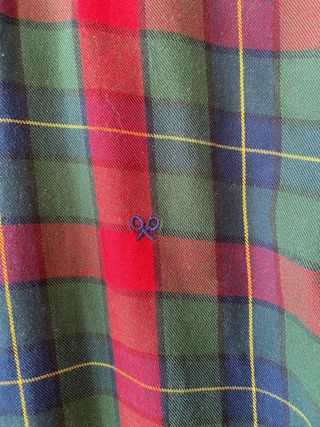 Camisa de cuadros verdes y rojos Silbon