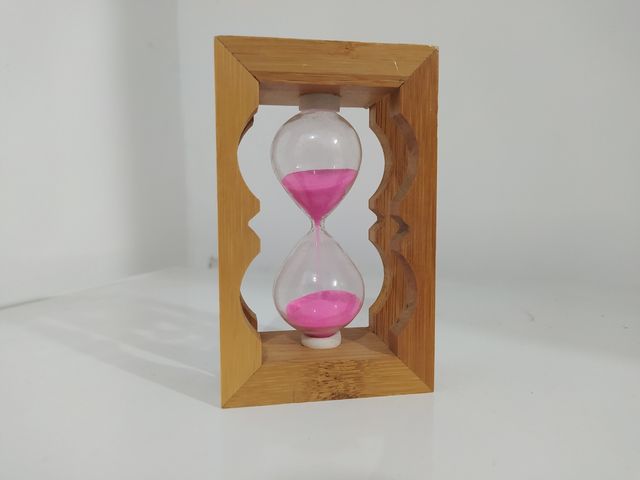 Clessidra ⌛ con sabbia fuxia arredamento e gioco