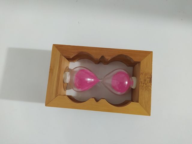 Clessidra ⌛ con sabbia fuxia arredamento e gioco