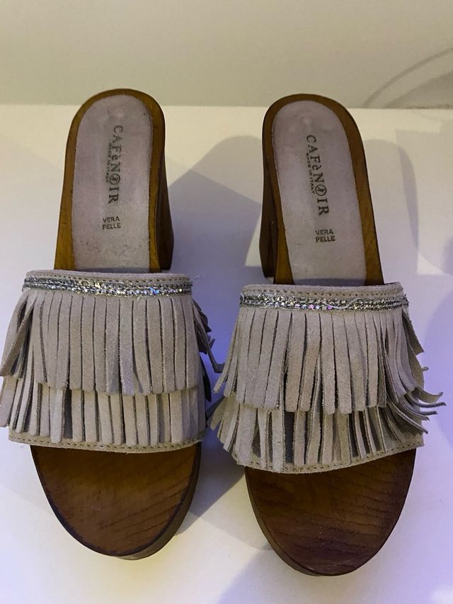 zuecos madera cafenoir talla 40