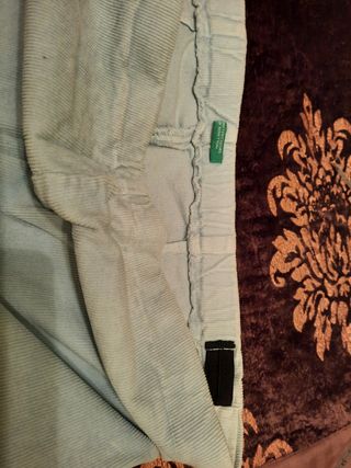 Pantalón Benetton premamá para fina azul claro