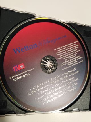 WETTON MANZANERA 1st Album CD 1987 ASIA ROXY MUSIC