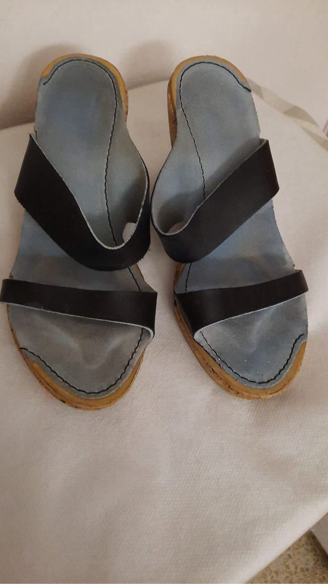 sandalias de piey corcho Querol t36