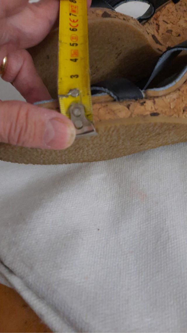 sandalias de piey corcho Querol t36