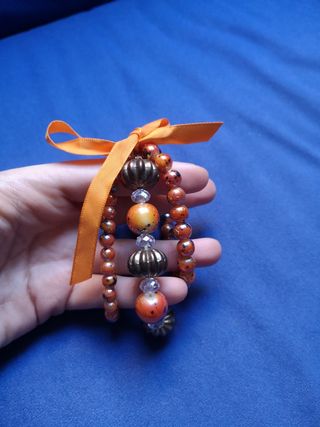 Braccialetto a 3  arancione 
