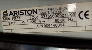 Forno da incasso Elettrico statico Ariston